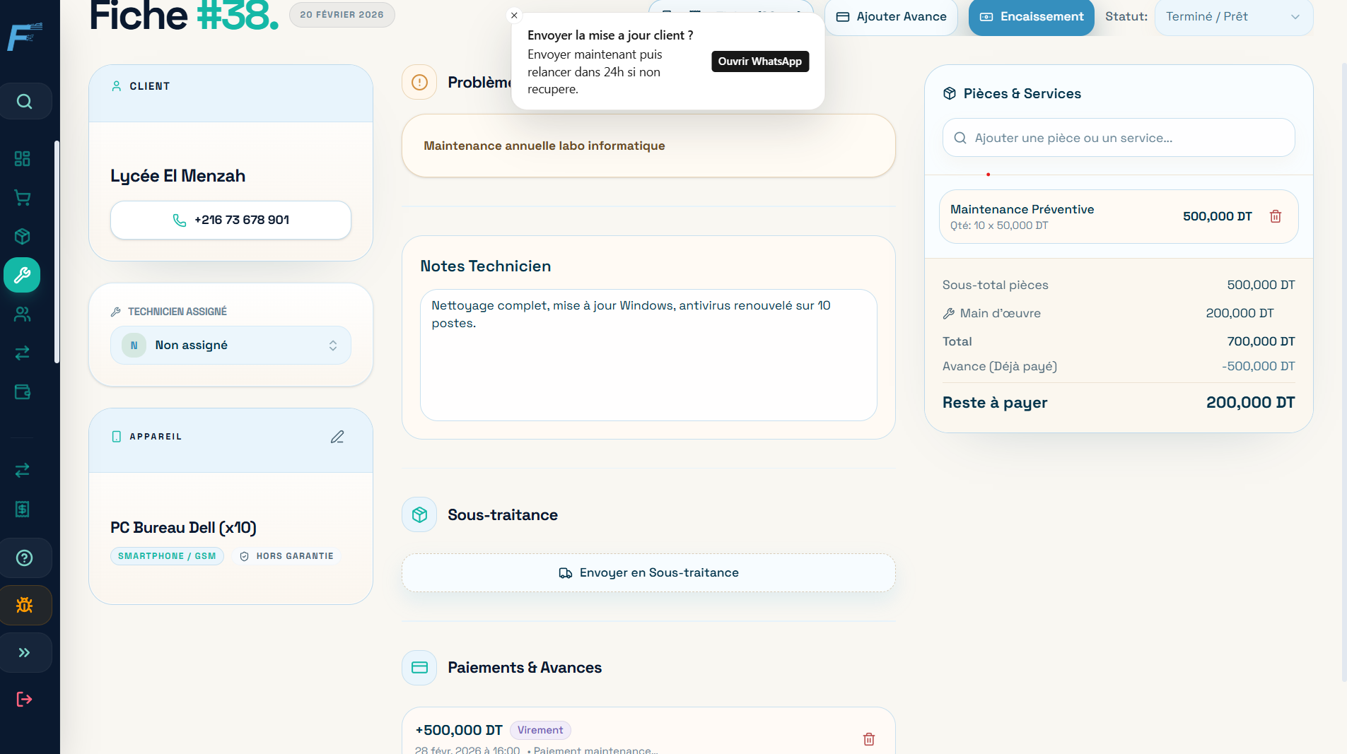 Réparations
