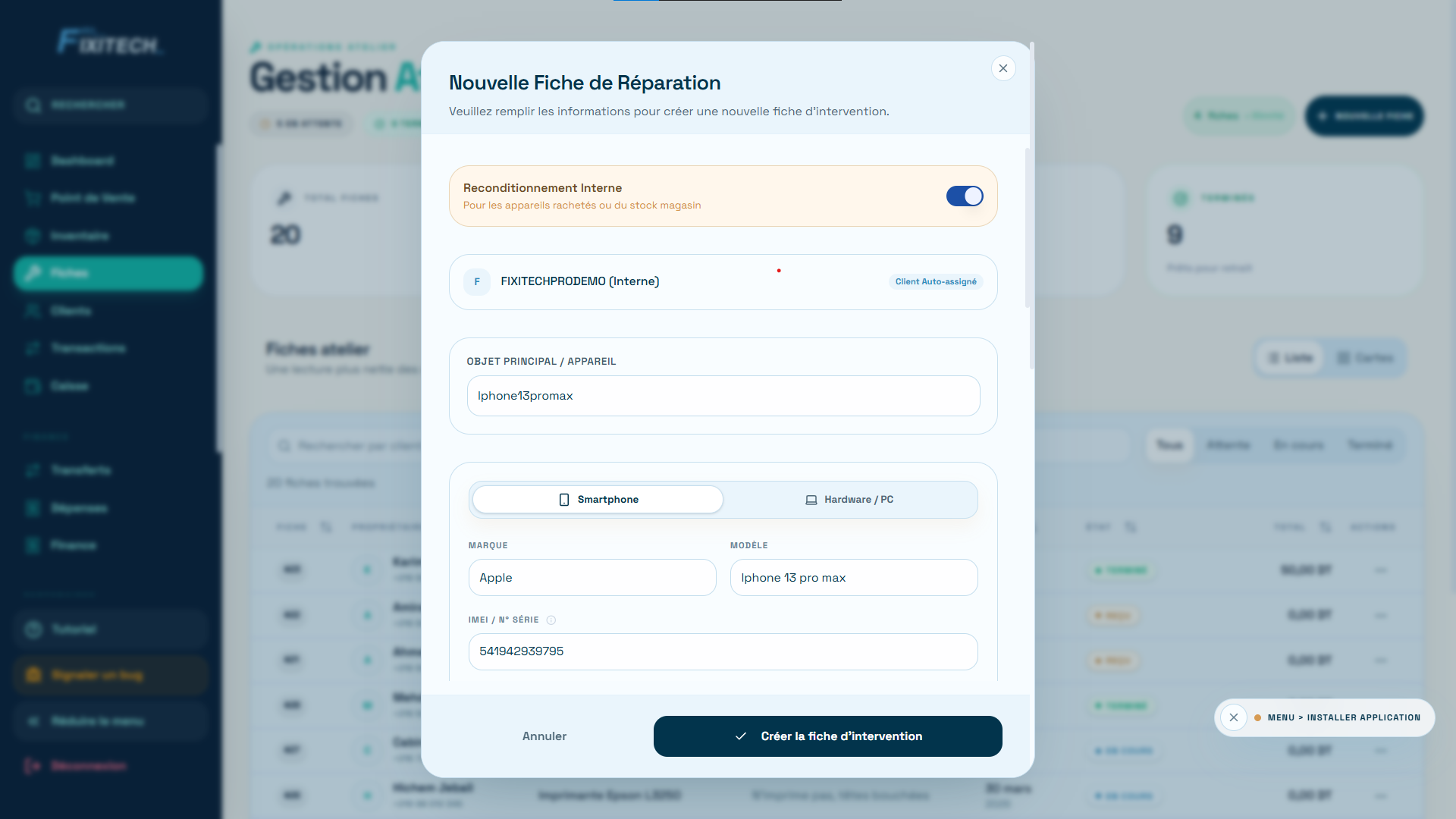 Réparations